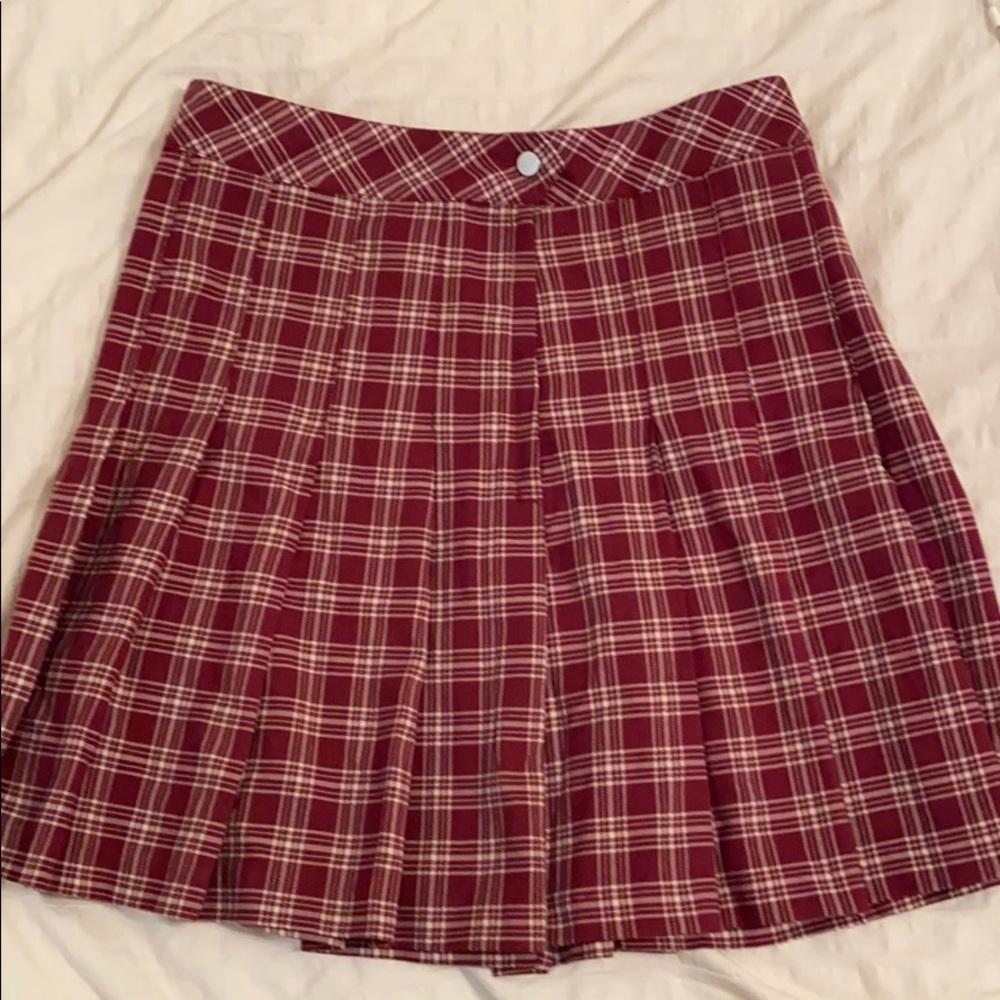 Plaid School Girl Style mini skirt high waisted